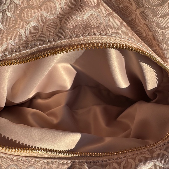 Coach Madison Phoebe Op Art Pearlescent Fabric and Leather Shoulder Bag - Picture 12 of 13